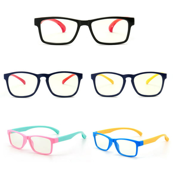 YHNY Children's Blue Light Glasses Computer Gaming Glasses for Boys and Girls Age 5-10 with Anti Glare & Eyestrain & Blue Ray Pink 